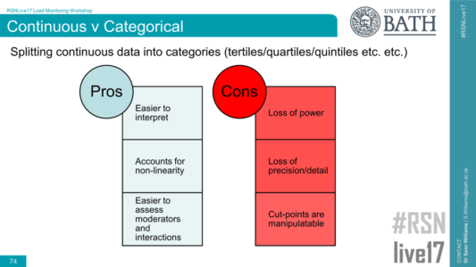 Continuous vs Categorical